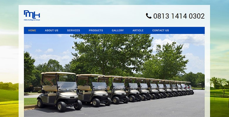 website jual mobil golf