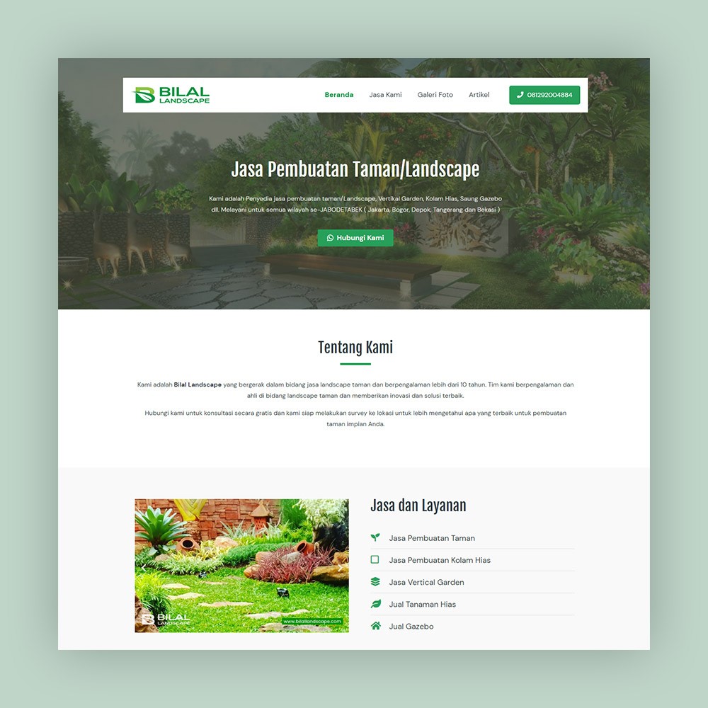 Website Jasa Landscape Taman