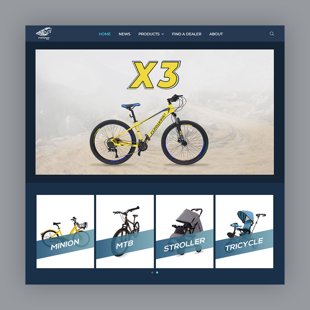 website perusahaan sepeda