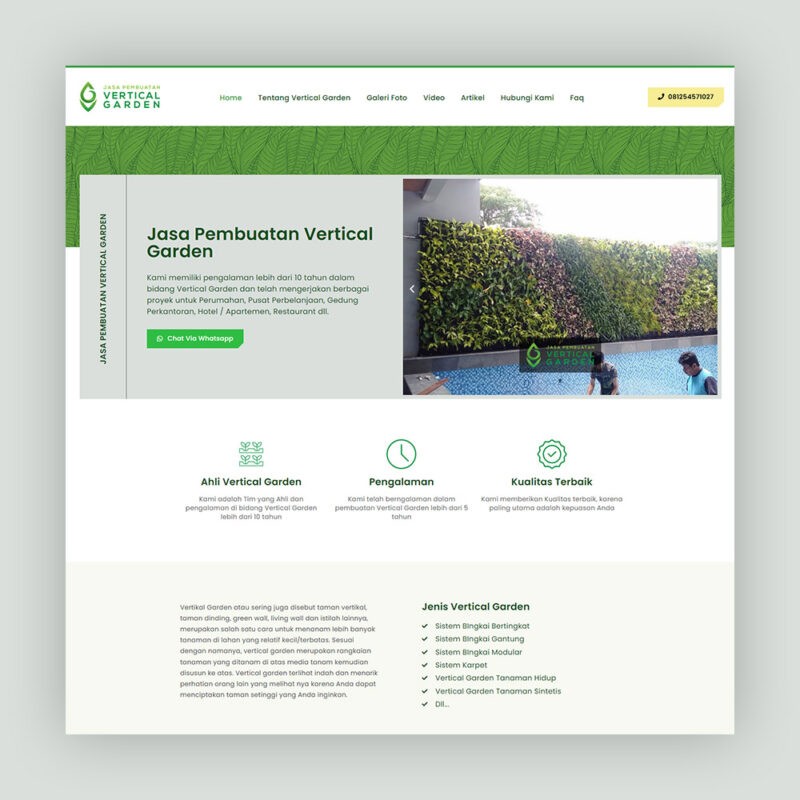 website jasa pembuatan vertical garden