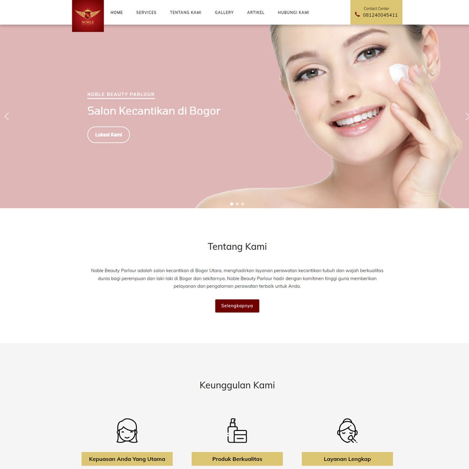 website salon kecantikan