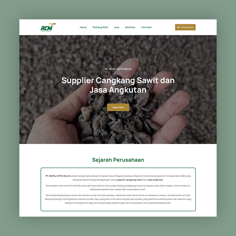 Website Supplier Cangkang Sawit