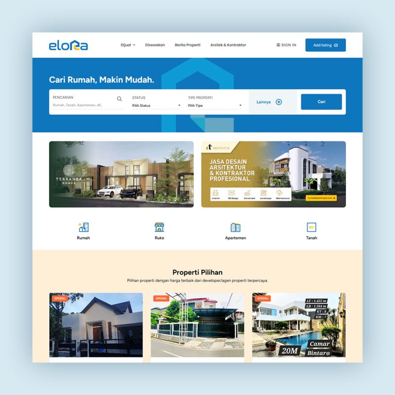 Website Listing Properti