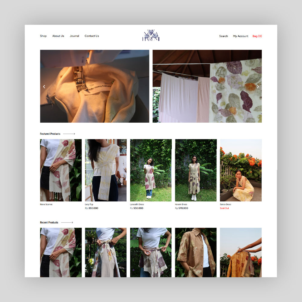 Website Environmentally Fashion